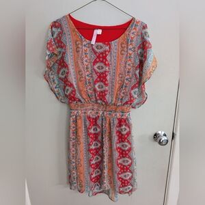 Alya Small Dress Bohemian Gauzy Spring Summer Vacation Cruise Travel EUC